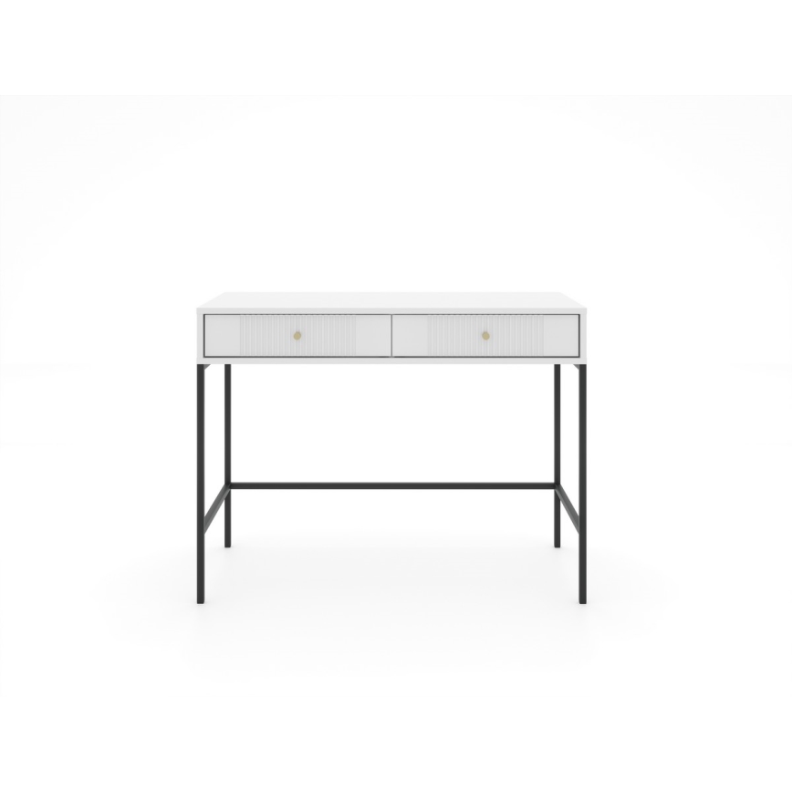 Consolă LUE 104x50 cm, alb/negru