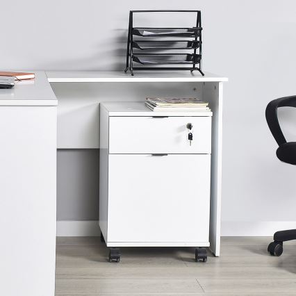 Container de birou 61x41 cm alb