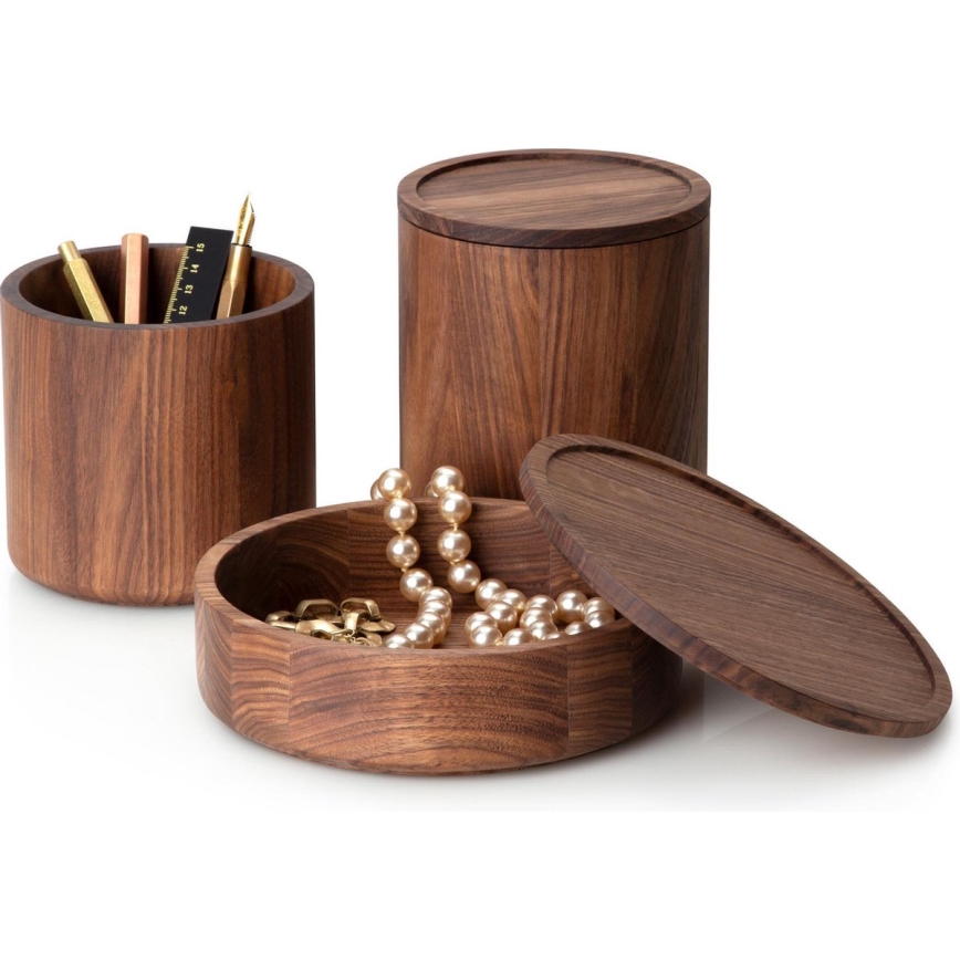 Continenta C4271 - Cutie din lemn nuc 19x6 cm