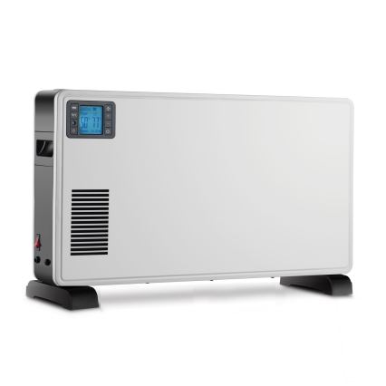 Convector electric 1000/1300/2300W LCD/temporizator/TURBO/termostat alb Brilagi + telecomandă