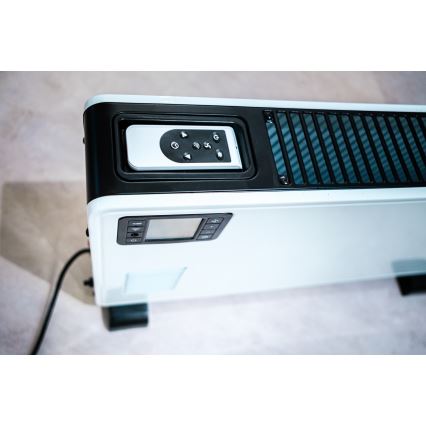 Convector electric 1000/1300/2300W LCD/temporizator/TURBO/termostat alb Brilagi + telecomandă