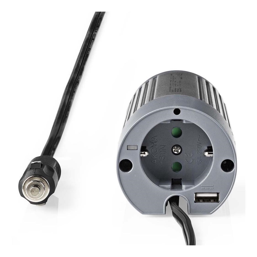 Convertor de tensiune 100W/12/230V + USB