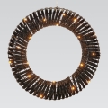 Coronă LED de Crăciun 30xLED/3xAA diametru 40 cm alb cald coronă/neagră