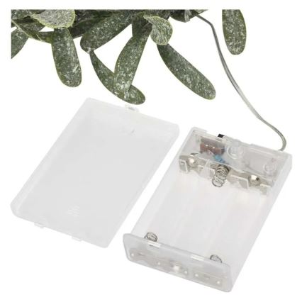 Coroniță de Crăciun cu LED, 25 LED-uri, alimentare 3xAA, Ø 35 cm