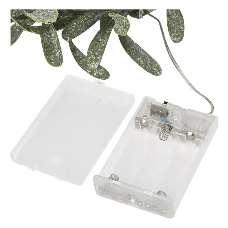 Coroniță de Crăciun cu LED, 25 LED-uri, alimentare 3xAA, Ø 35 cm