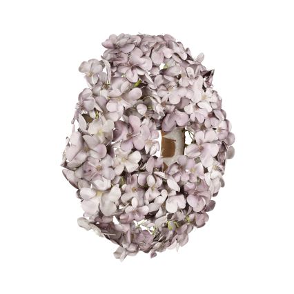 Coroniță de flori artificială Eglo d. 35 cm mov