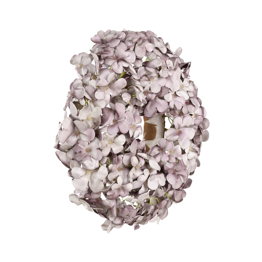 Coroniță de flori artificială Eglo d. 35 cm mov