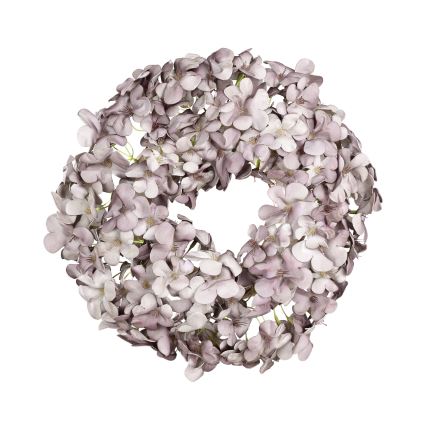 Coroniță de flori artificială Eglo d. 35 cm mov
