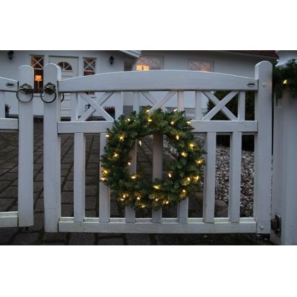 Coroniță LED de Crăciun de exterior 30xLED/0,064W/3,4/3V IP44 Eglo