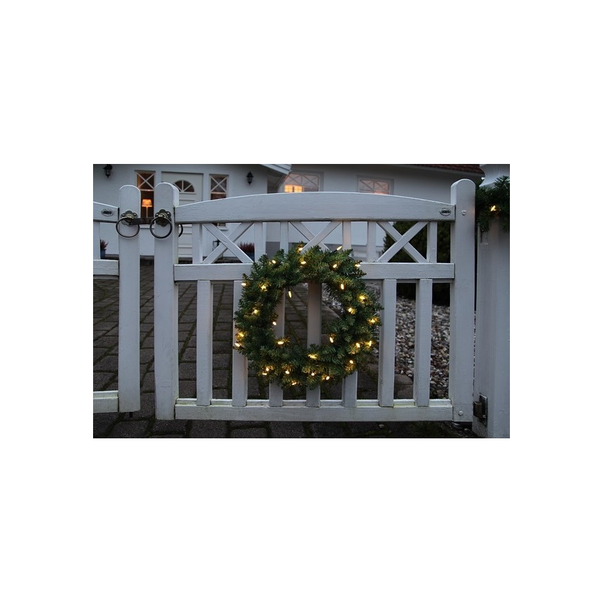 Coroniță LED de Crăciun de exterior 30xLED/0,064W/3,4/3V IP44 Eglo