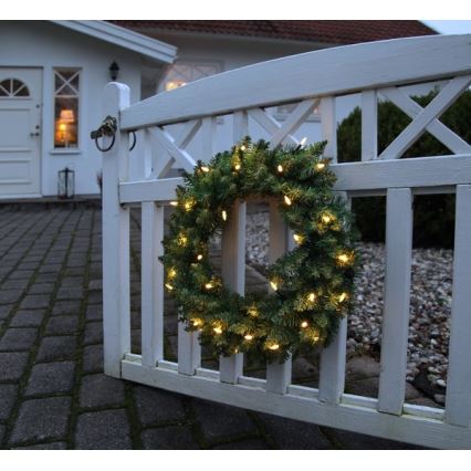 Coroniță LED de Crăciun de exterior 30xLED/0,064W/3,4/3V IP44 Eglo