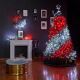 Coroniță LED RGB de Crăciun 50xLED/24W/230V d. 61cm Wi-Fi Twinkly TWR050SPP-BEU