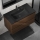 Corp de baie cu lavoar KENWOOD, 91 cm, nuc/negru