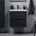 Corp de baie cu lavoar MOLDE 60x55x46 cm negru