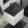 Corp de baie KENWOOD cu lavoar 61x52x45 cm alb/negru