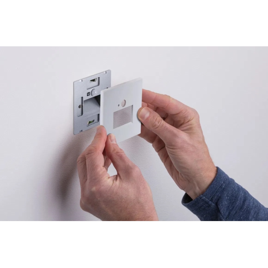 Corp de iluminat cu senzor pentru scări Paulmann 93133 LED/1,2W EDGE 230V alb