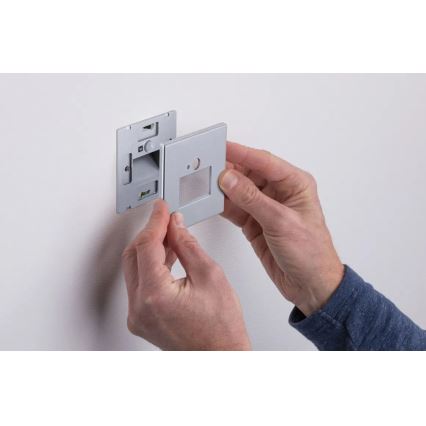 Corp de iluminat cu senzor pentru scări Paulmann 93134 LED/1,2W EDGE 230V crom
