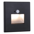 Corp de iluminat cu senzor pentru scări Paulmann 93135 LED/1,2W EDGE 230V negru