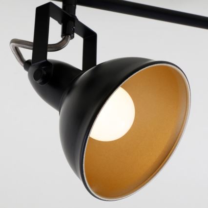 Corp de iluminat cu spoturi 3xE14/40W/230V negru
