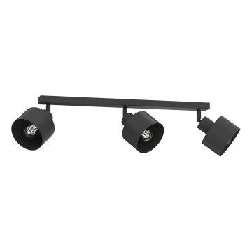 Corp de iluminat cu spoturi PARKLA 3xE27/15W/230V negru
