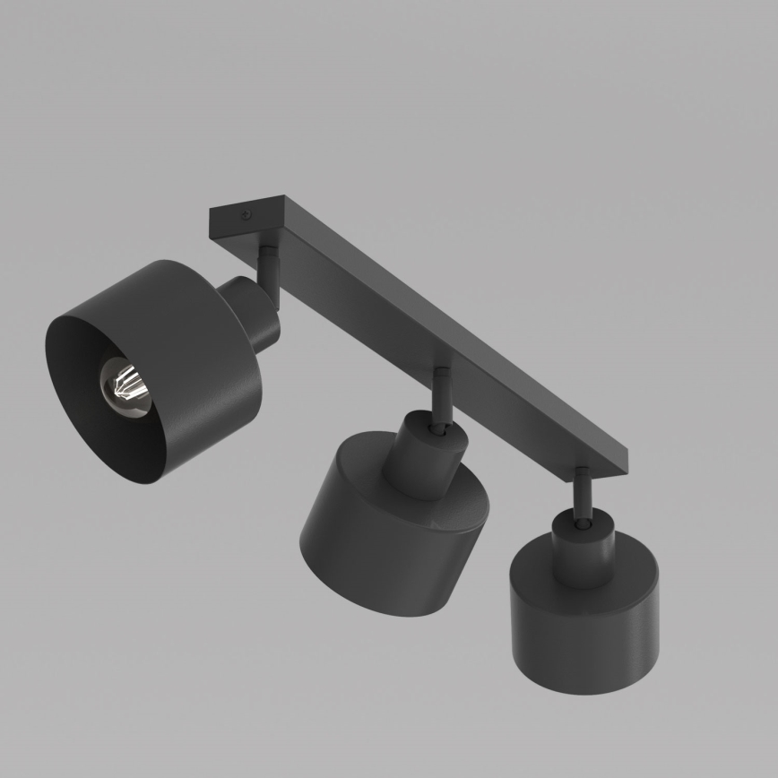 Corp de iluminat cu spoturi PARKLA 3xE27/15W/230V negru