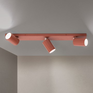Corp de iluminat cu spoturi PENN 3xGU10/13W/230V cărămiziu