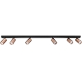 Corp de iluminat cu spoturi PUNTO 6xGU10/9W/230V aur roz
