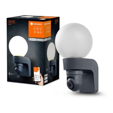Corp de iluminat de exterior cu senzor și cameră Ledvance SMART+ 1xE27/15W/230V IP44 Wi-Fi