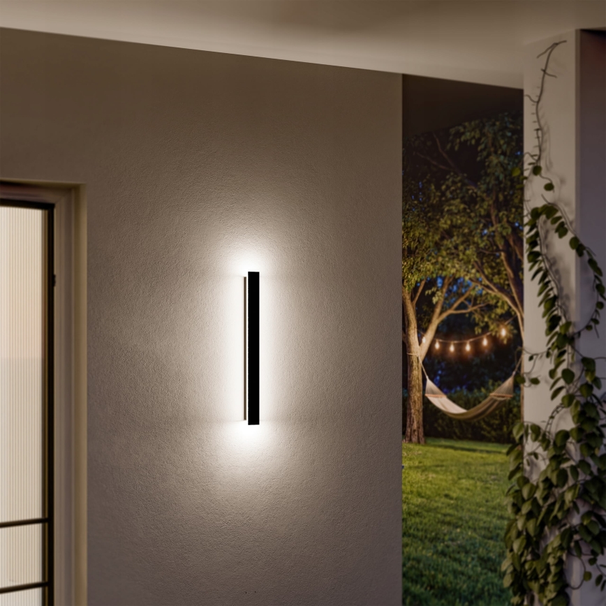Corp de iluminat de perete pentru exterior LED/18W/230V 60 cm IP65 negru