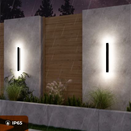 Corp de iluminat de perete pentru exterior LED/18W/230V 60 cm IP65 negru