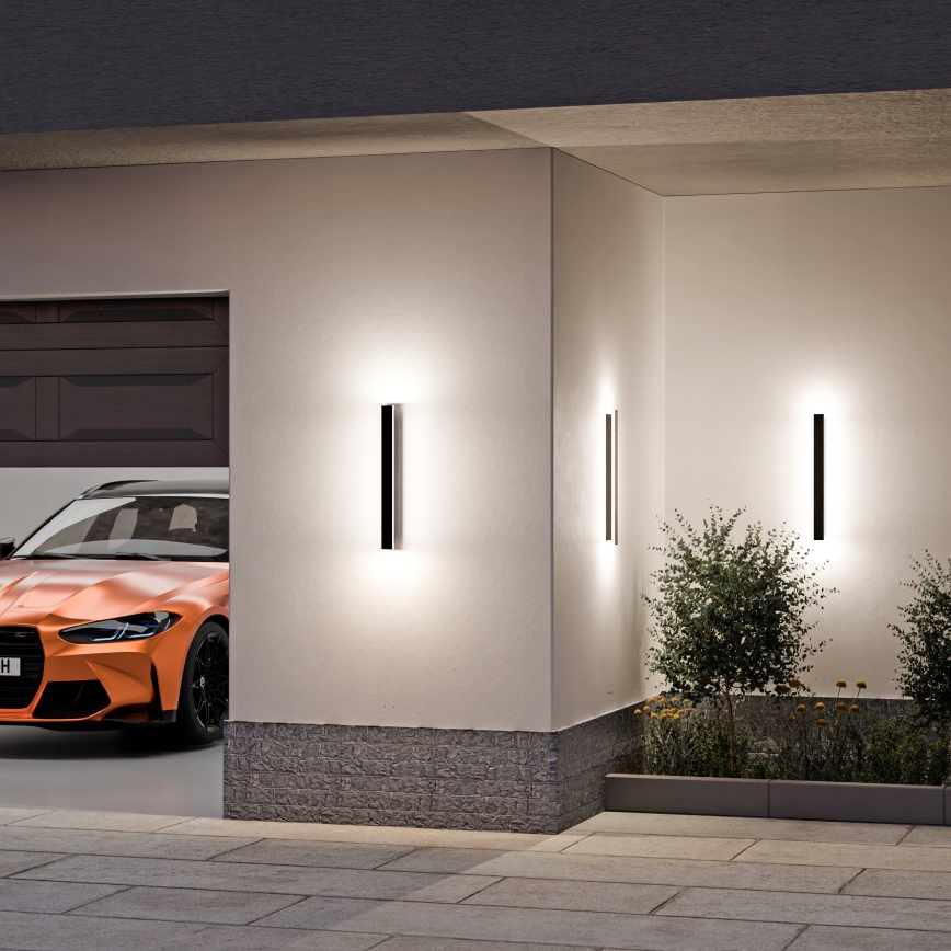 Corp de iluminat de perete pentru exterior LED/18W/230V 60 cm IP65 negru