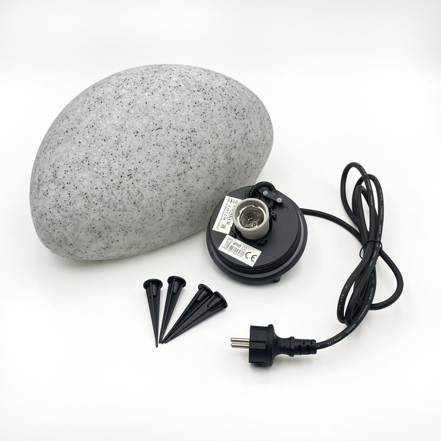 Corp de iluminat decorativ de exterior LUMISTONE 1xE27/15W/230V IP65 Ø 31,8 cm