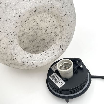 Corp de iluminat decorativ de exterior LUMISTONE 1xE27/15W/230V IP65 Ø25 cm