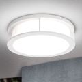 Corp de iluminat exterior HENRY, 2x E27/15W/230V, Ø 30 cm, IP44, alb