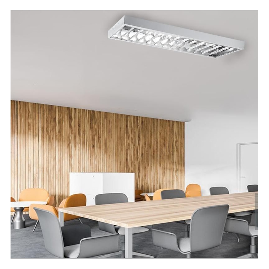 Corp de iluminat fluorescent T8 2xG13/18W/230V alb 120 cm