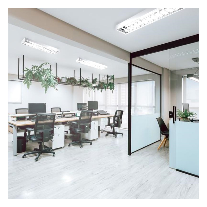 Corp de iluminat fluorescent T8 2xG13/18W/230V alb 120 cm