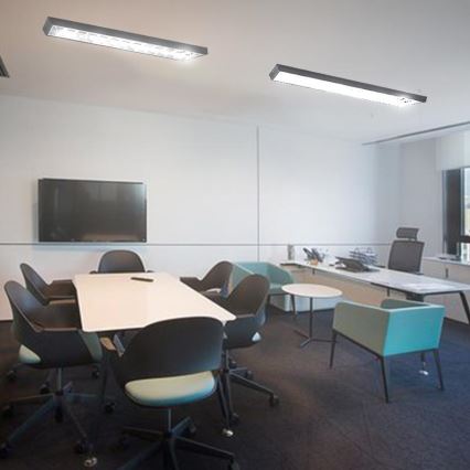 Corp de iluminat fluorescent T8 2xG13/18W/230V negru 120 cm