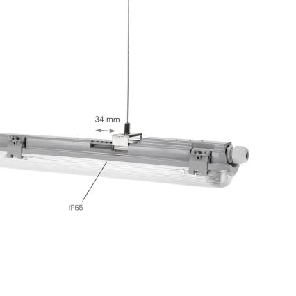 Corp de iluminat fluorescent industrial LIMEA T8 1xG13/20W/230V IP65 120cm