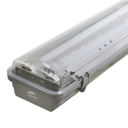 Corp de iluminat fluorescent tehnic 2xG13/36W/230V 120 cm IP65 gri