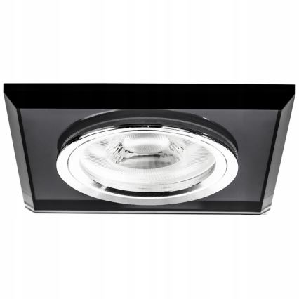 Corp de iluminat încastrat 1xGU10/MR16/10W/230V 9x9 cm negru