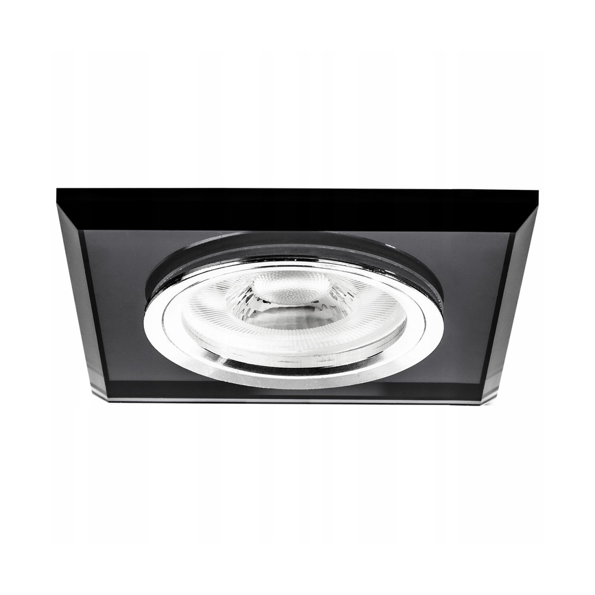 Corp de iluminat încastrat 1xGU10/MR16/10W/230V 9x9 cm negru