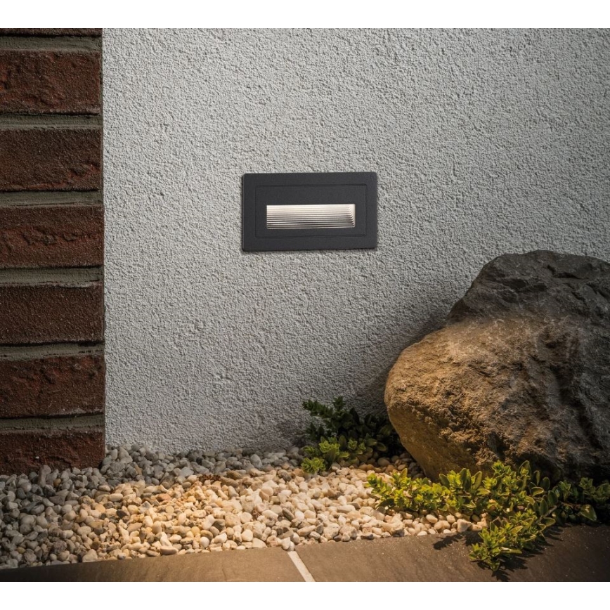 Corp de iluminat încastrat de exterior LED/4W IP44 LONG 230V Paulmann 94383