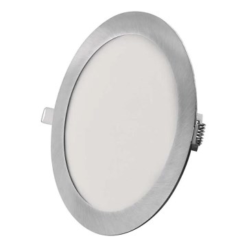 Corp de iluminat încastrat LED NEXXO LED/18W/230V 3000/3500/4000K argintiu Ø 22,5 cm