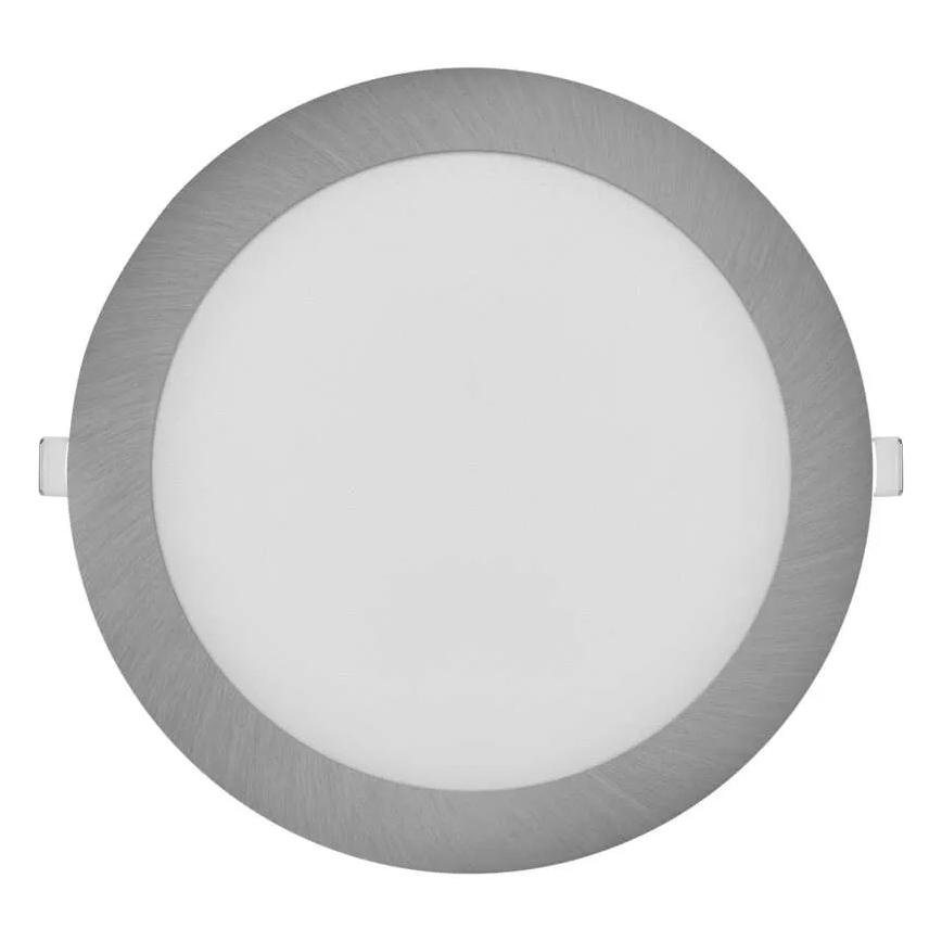 Corp de iluminat încastrat LED NEXXO LED/18W/230V 3000/3500/4000K argintiu Ø 22,5 cm