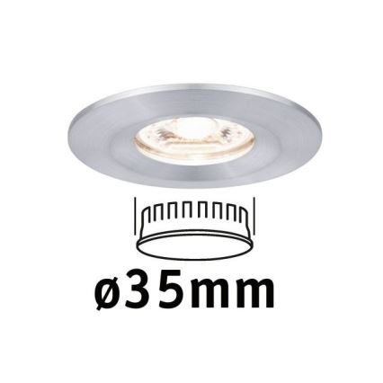 Corp de iluminat încastrat pentru baie Paulmann 94304 LED/4W IP44 COIN 230V