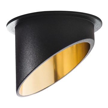 Corp de iluminat încastrat SPAG GU10/35W negru/auriu