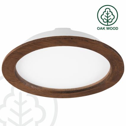 Corp de iluminat încastrat WOODY SPOT LED/23,5W/230V 4000K cireș ø 23,5 cm