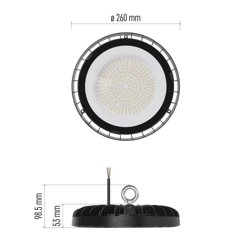Corp de iluminat industrial LED High Bay, 133 W, 230 V, IP65, 4000 K