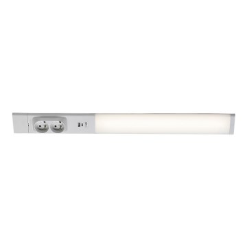 Corp de iluminat LED cu prize pentru corpuri de bucătărie Rabalux LED/18W/230V 4000K 60 cm alb
