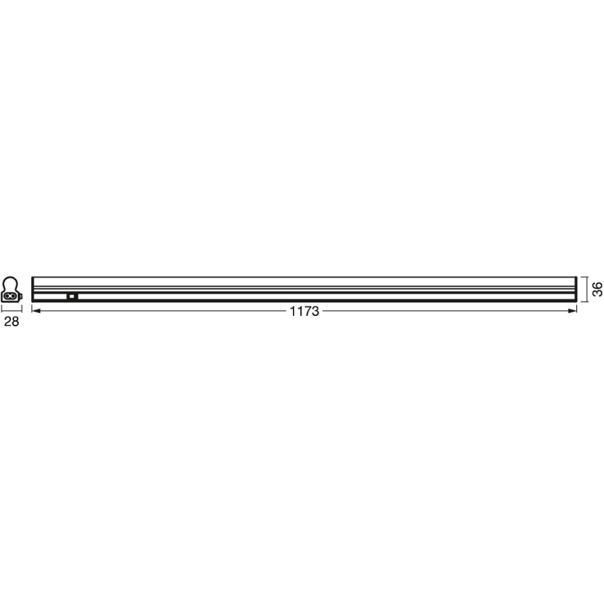 Corp de iluminat LED cu senzor pentru mobilier de bucătărie BATTEN LED/14W/230V 120 cm Ledvance
